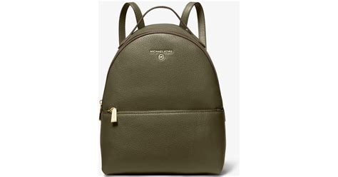 michael kors green backpack|michael kors olive green backpack.